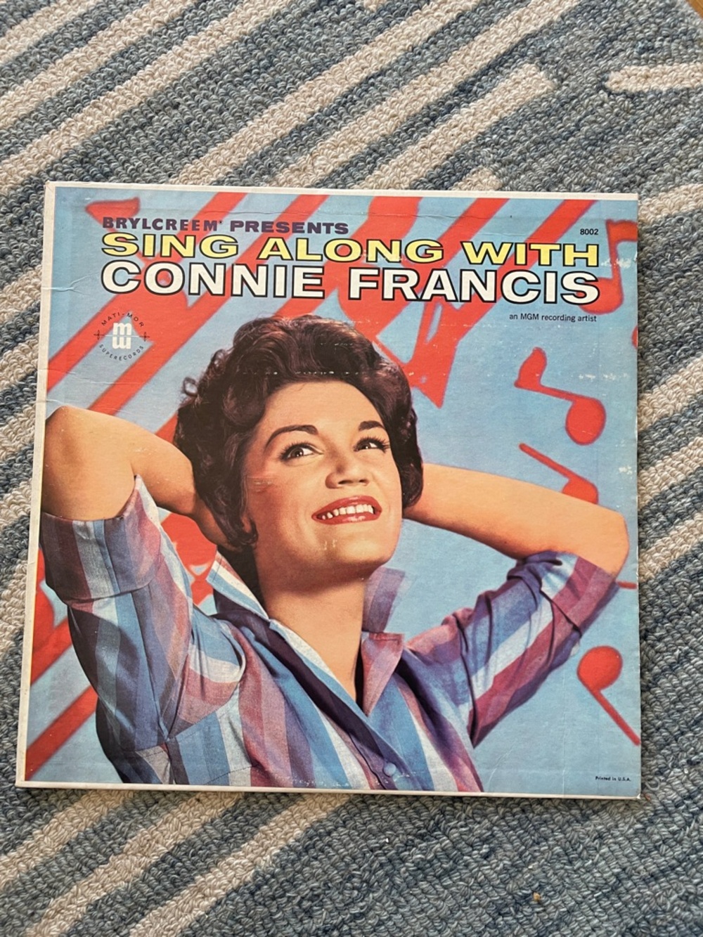 3/$25 Connie Francis 'Sing Along With' Vintage Album 1961